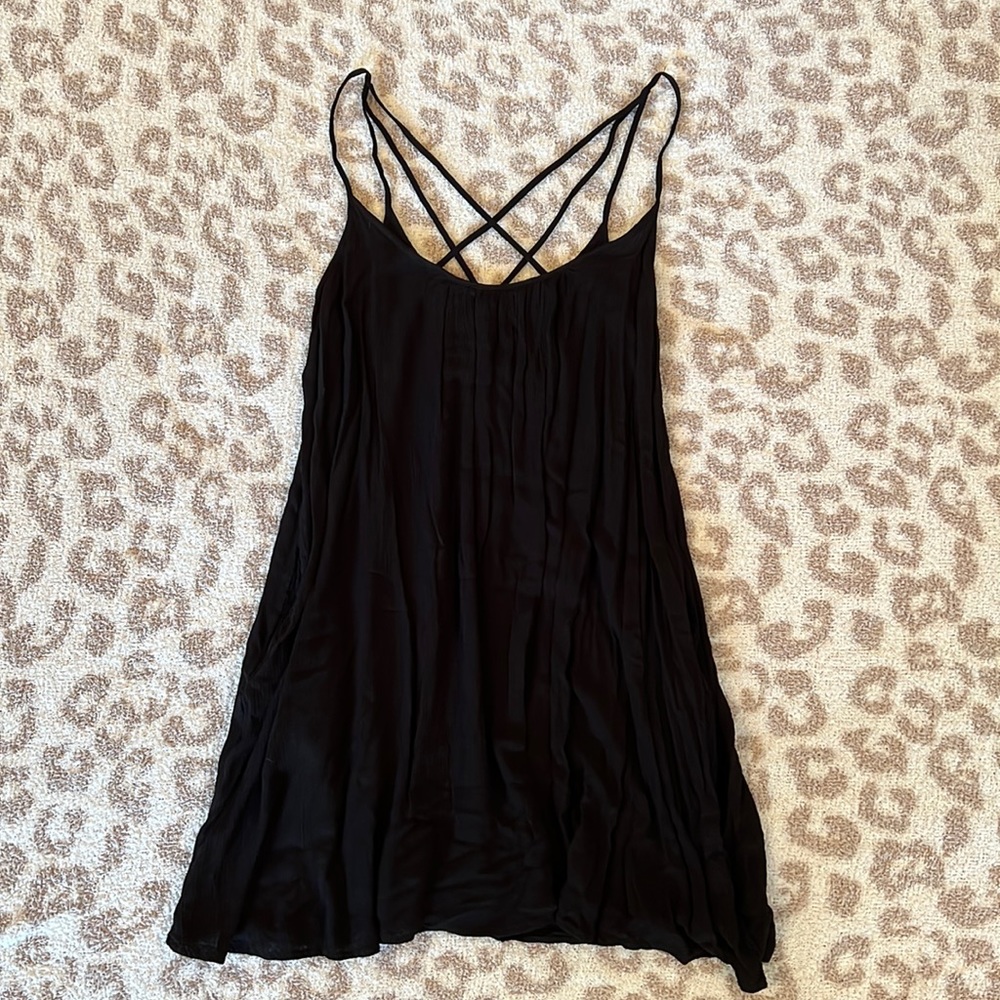 Black Dress. Cris Cross Back Design. Size Small.